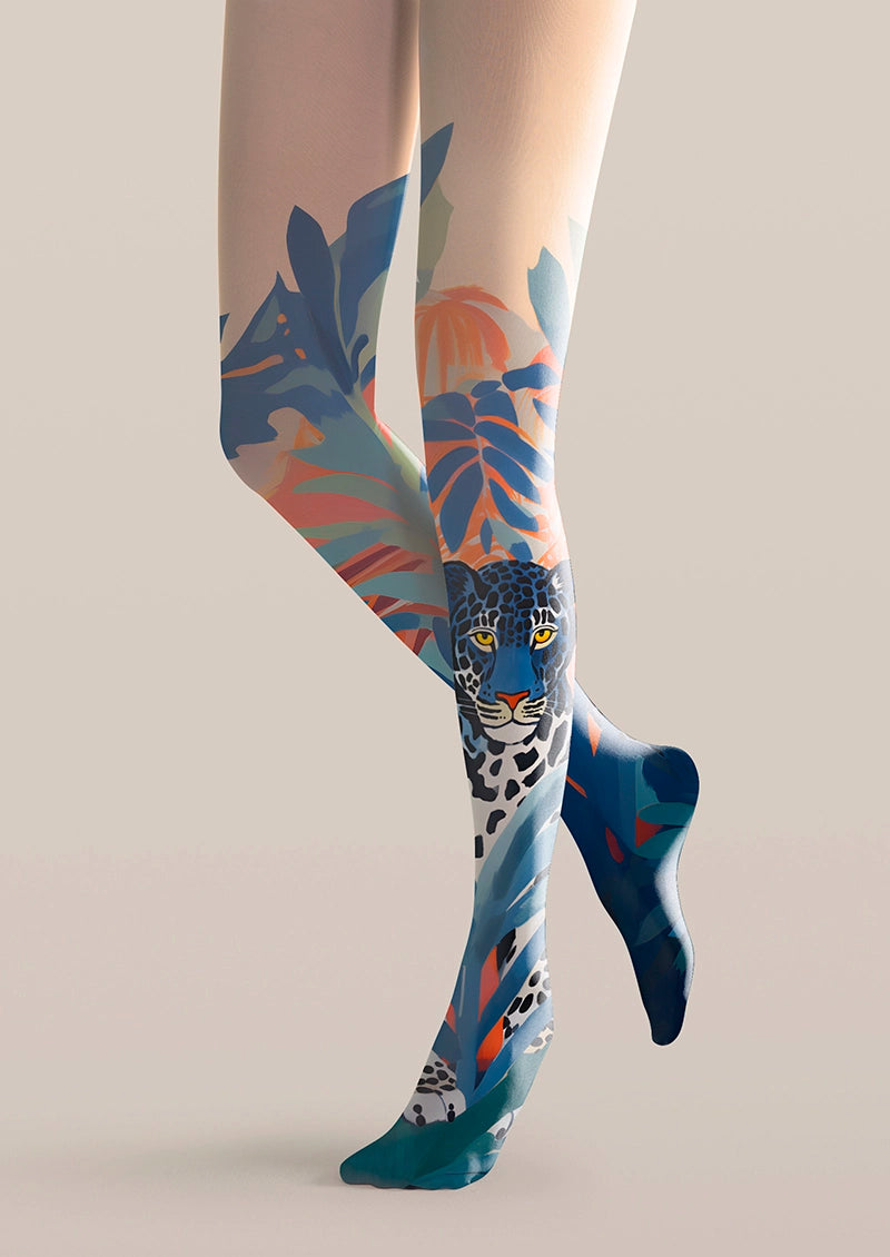 Tiger Grove Tights – Jungle Tiger Art Pantyhose | Viken Plan – VikenPlan