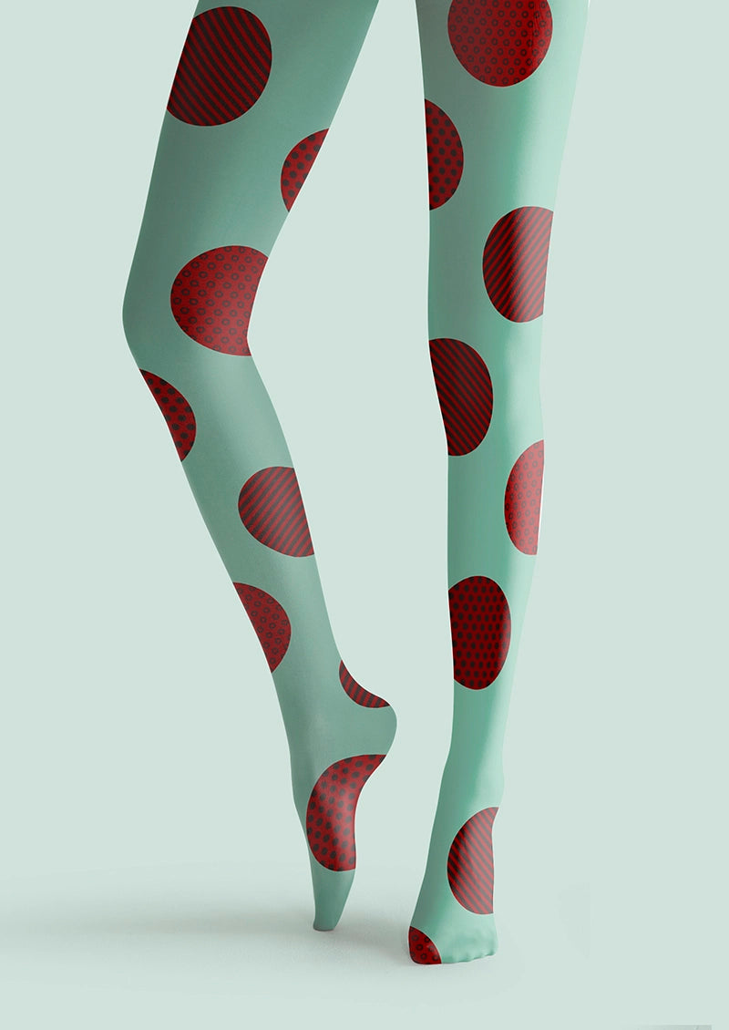 Reamy Colored Ball Pop Art Tights – Colorful Pantyhose | Viken Plan ...