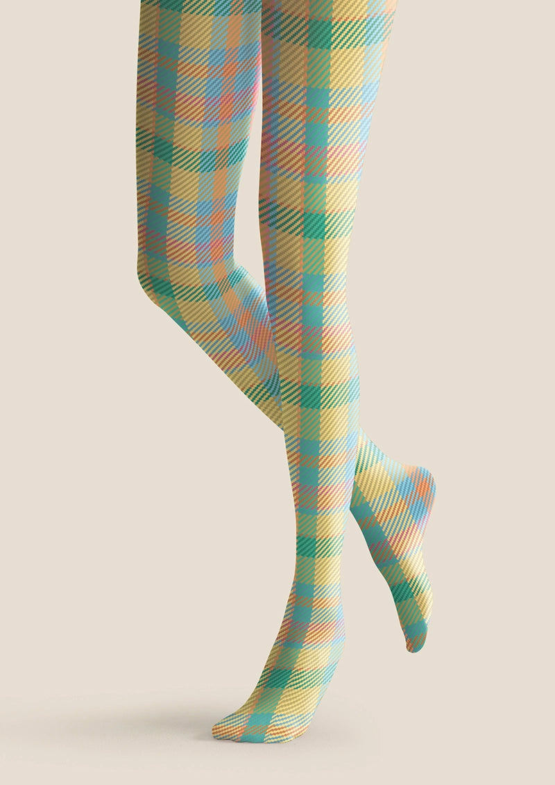 Grayish black Check Tights Hosiery Pantyhose | Viken Plan – VikenPlan