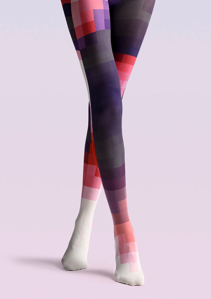 
                  
                    Viken Plan PopArt Print Tights Cyberpunk Pantyhose/Tights [Pixel dusk]
                  
                