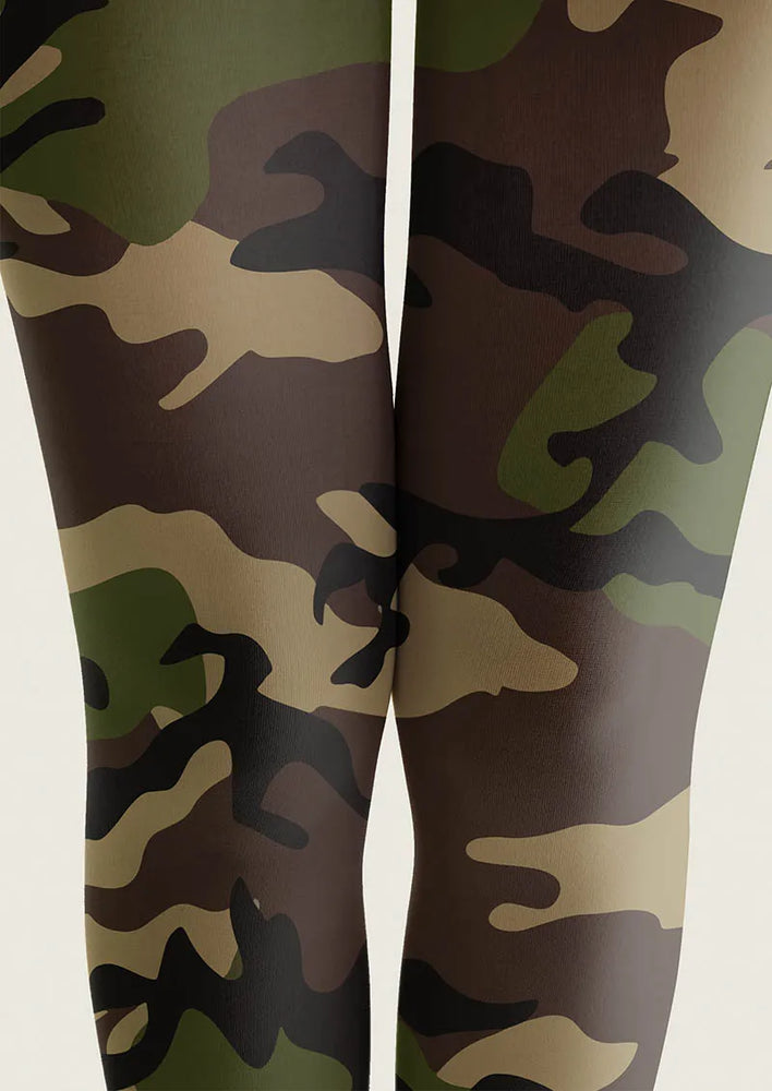 Camo Whisper Tights – Fun Art Graphic Pantyhose | Viken Plan