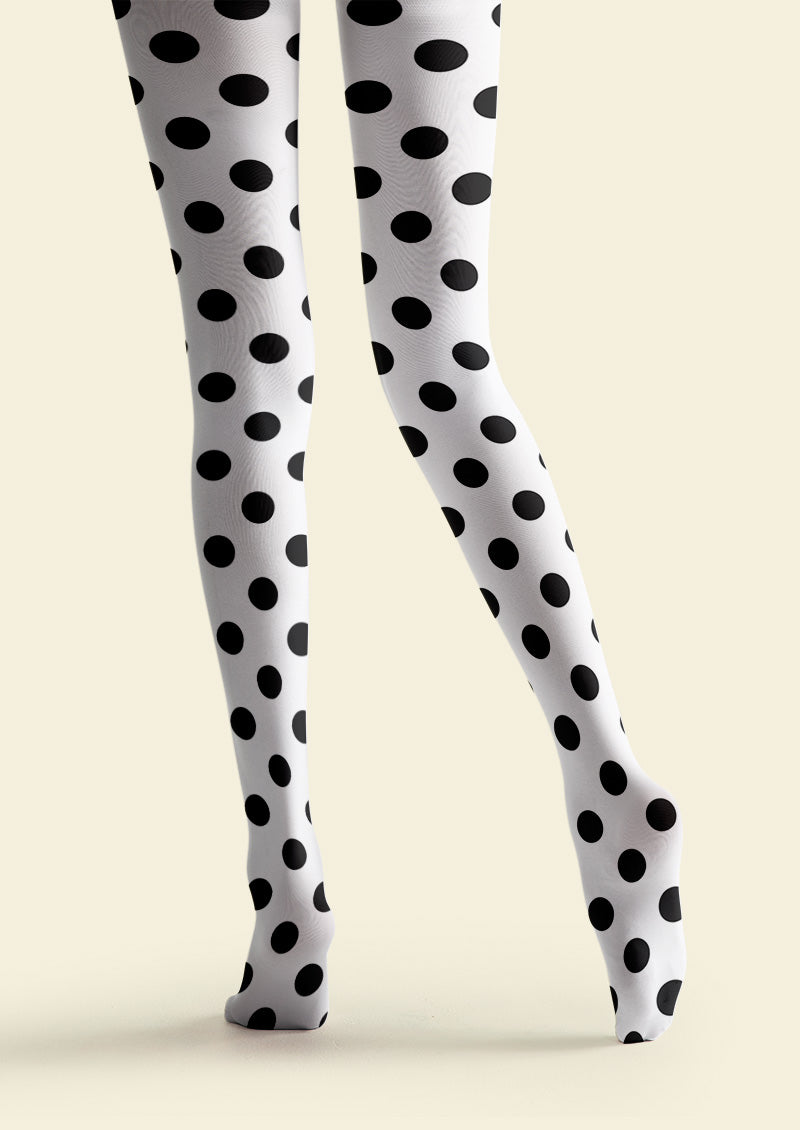 Viken Plan Luna Dots Polka Dot Tights Hosiery Pantyhose