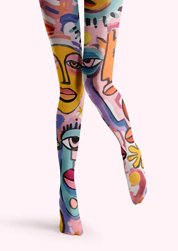 Abstract Art Picasso Form Tights – Fun Art Graphic Pantyhose | Viken ...