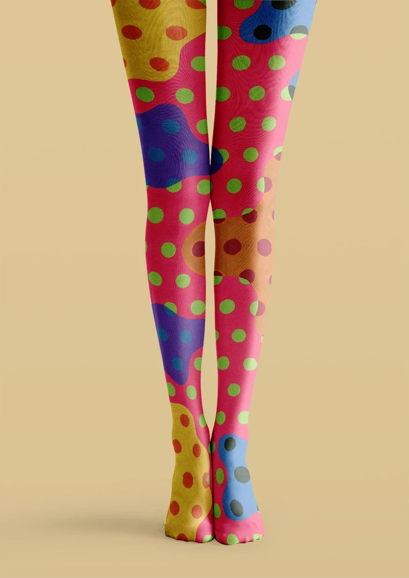 Viken Plan Polka Dot Tights Hosiery Pantyhose
