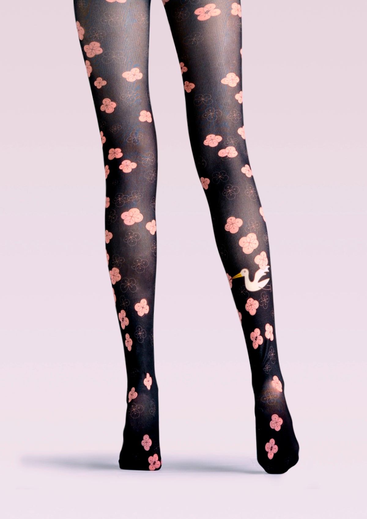 Viken Plan Cherry Blossoms Print Tights Hosiery Pantyhose – VikenPlan
